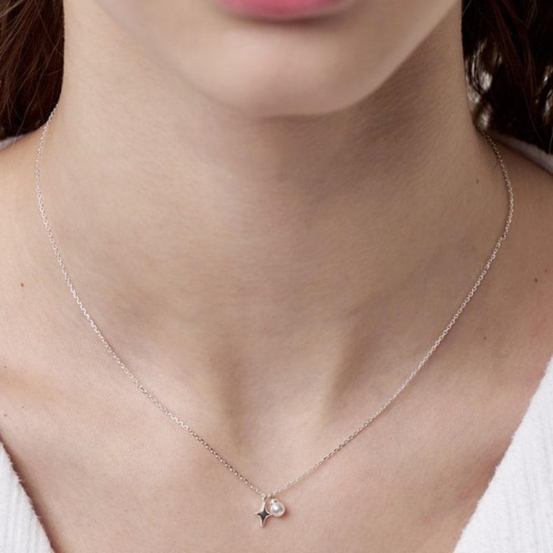 

ENGBROX pitapat pearl necklace silver