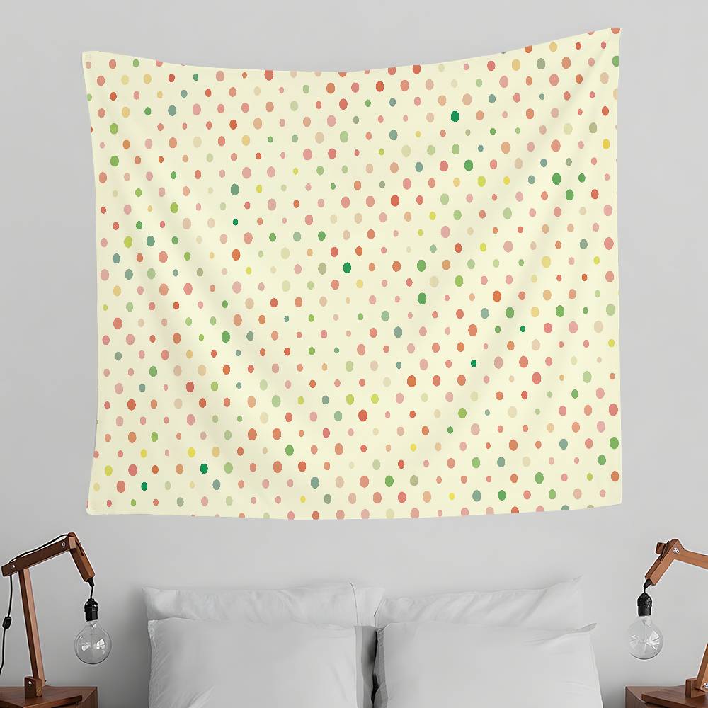 

Fashion Polka Dot Theme Tapestry Wall Hanging Tapestry Art Deco Blanket Curtain Hanging At Home Bedroom Living Room Decor 74x94cm(29x37in)