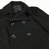 TK TAKEO KIKUCHI Wool Short Pea Coat Black Size L(USED)