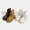 New Women's Ankle Boots and Booties Thick-soled Casual Boots Women Large-Size Round-Toe Motorcycle Boots female