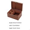 Original Solid Wood Tea Box with Optimized Space for Cups And Teapots, Secure Closure, Soft