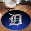 Detroit Tigers (1) Apvalus biuro kilimas Dekoratyvinis grindų kilimas biurui, miegamajam, svetainei ir namų erdvei