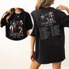 T-shirt a doppia faccia Stevie Nicks Concerto dal vivo Date del tour musicale 2025