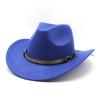 Cappello da Cowboy Occidentale per Uomo Donna in Feltro di Lana con Ampia Tesa Protezione Solare