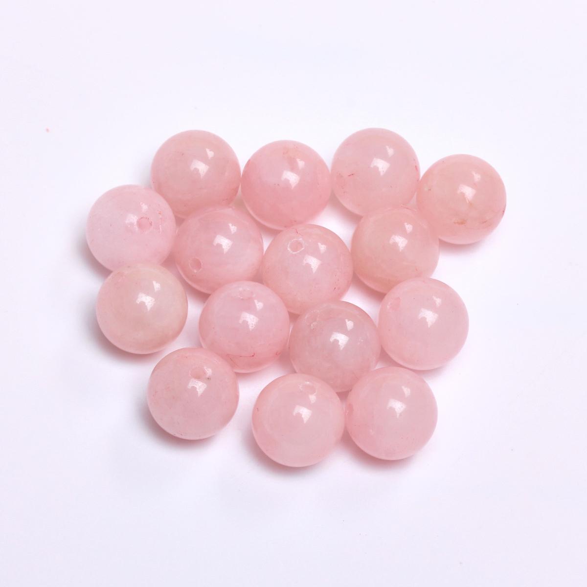 

Товары для вечеринок, розовые натуральные камни, изготовление украшений своими руками, ручная работа, 15-40 шт., 4/6/8/10/12 мм, свободные бусины, случайный цвет, материал, ожерелье, брелок, круглый 12mm 15pcs