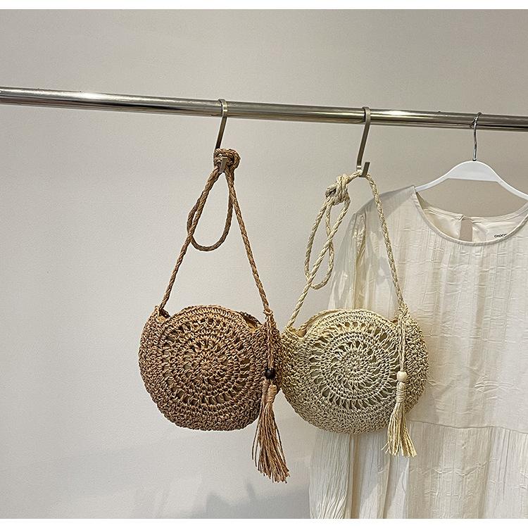 Large Capacity Hand-woven Bag Women's Summer Popular Seaside Vacation Beach Bag Rattan Niche Design Women's Straw Bag