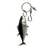 Acrylic Fish Keychain Accessory for Bag Use and Daily Carry, Metal Hook Detail, Fishing Theme Style for Display Placement