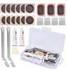 Bicycle Tire Repair Kit with Cold Patch, Glue, and Lever Tools
