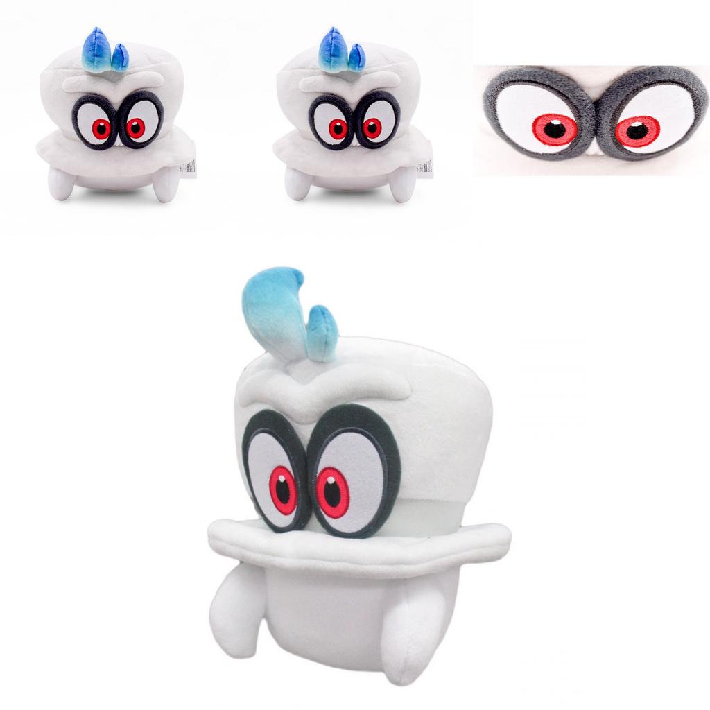 Charmantes kleines Kuscheltier Super Mario Odyssey White Cappy Normalform 8" Plüschtier für Kinder