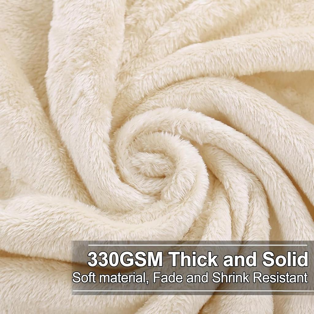 Super-Soft Mid Winter Fleece Double Blanket Cozy Heaven Deluxe Fleece Blanket Ultra-Soft Fluffy & Warm, 228.6 X228.6 CM