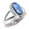 Pierre Précieuse Kyanite Bleue Naturelle Fait Main Argent Massif 925 Bijou Bague Taille 9 h5c49