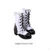 1/4 Actionfiguren Schnürstiefel, Dicke Absätze, 12" Puppe Niedrig Tragbarer Weiblicher Körper