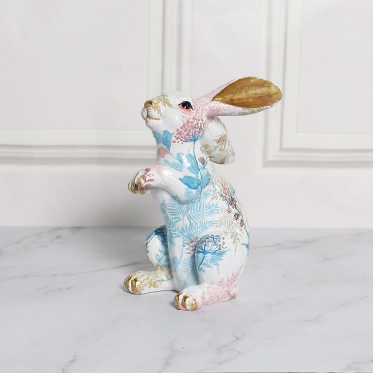 Easter Rabbit Garden Statue for Thanksgiving Day Micro Landscape Decoration Gift