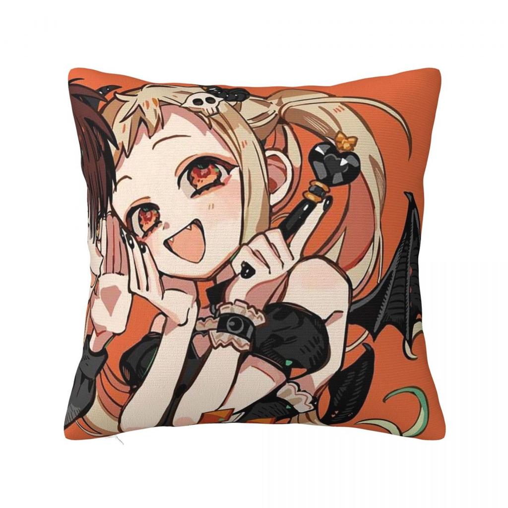 Love Toilet Bound Hanako Kun Square Pillowcase Cushion Cover Pillow Case Throw Pillow Cover for Home Bedroom Car