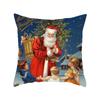 Christmas Angel Santa Claus Pillow Cover Holiday Home Decor Sofa Cushion Cushion Cover