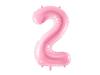Foil Balloon Number 2, 86Cm, Pink