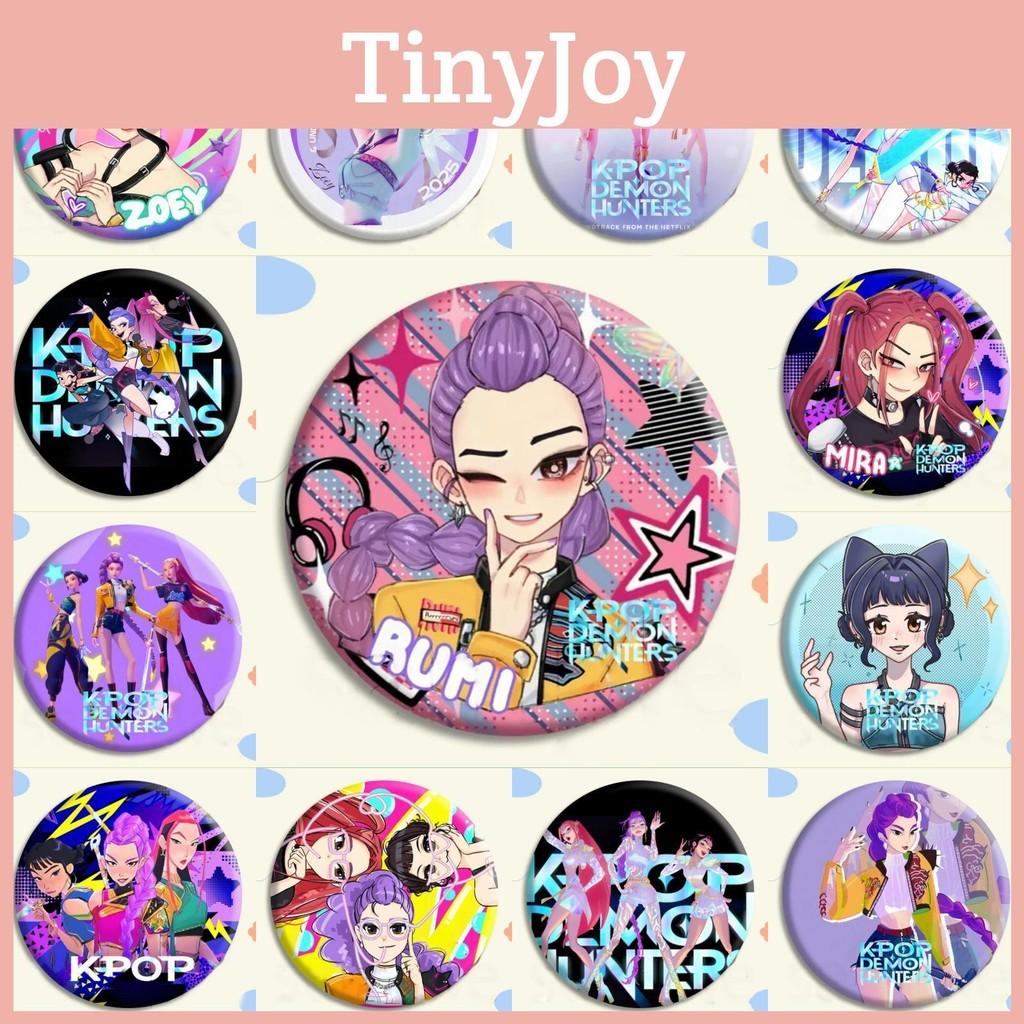 Demon Kpop Hunters Badge Character Pattern Anime Merchandise Fashion Fans Gift