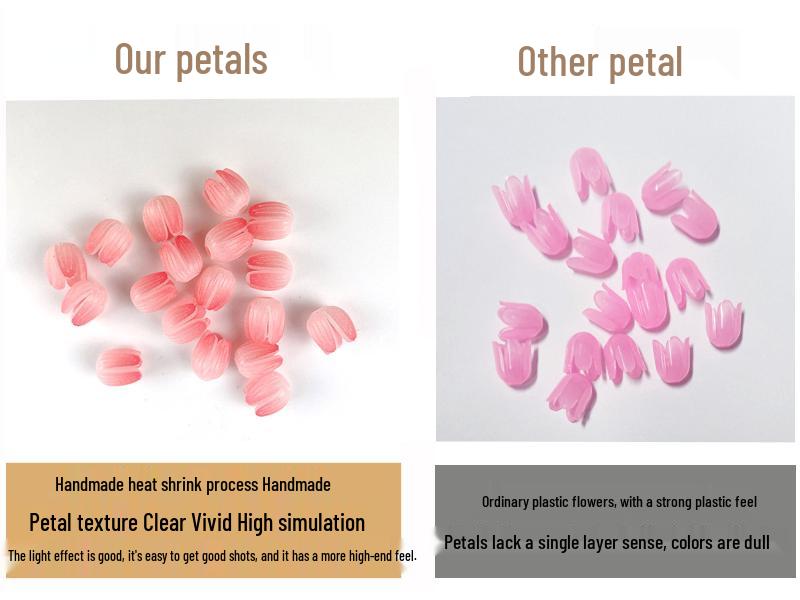 DIY Tulip LED Night Light Kit - Handmade Bedroom Ornament for Qixi Festival or Birthday Gift