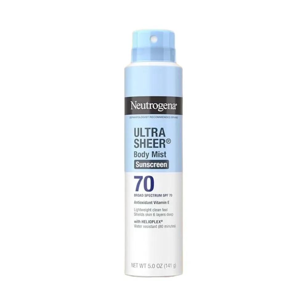 

Neutrogena Ultra Sheer Body Mist Sunscreen Spray SPF70, 141g