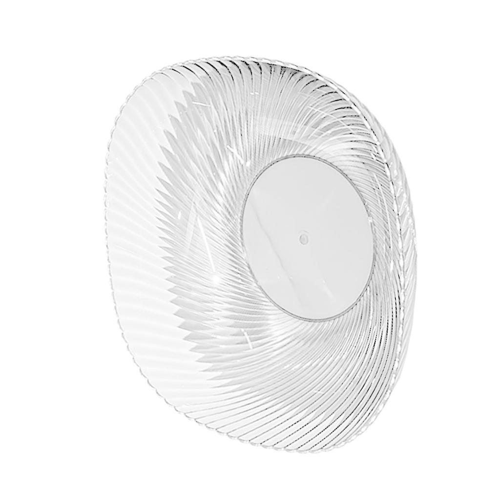 Theke Obstschale Transparent Großes Fassungsvermögen Arbeitsplatte Snackschale Süßigkeiten Servierschale für Haushalt Weiß