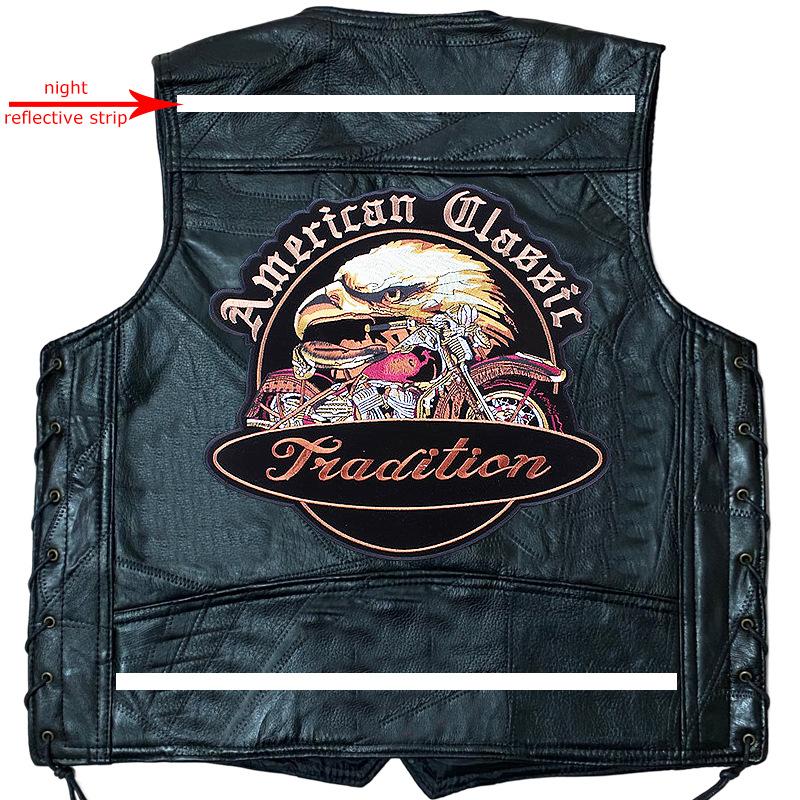 

Американский мотоцикл Harley, ковбойский жилет в стиле ретро, ​​Мужская эмблема, вышитая модная брендовая майка без рукавов с зажимом для лошади XXXXL