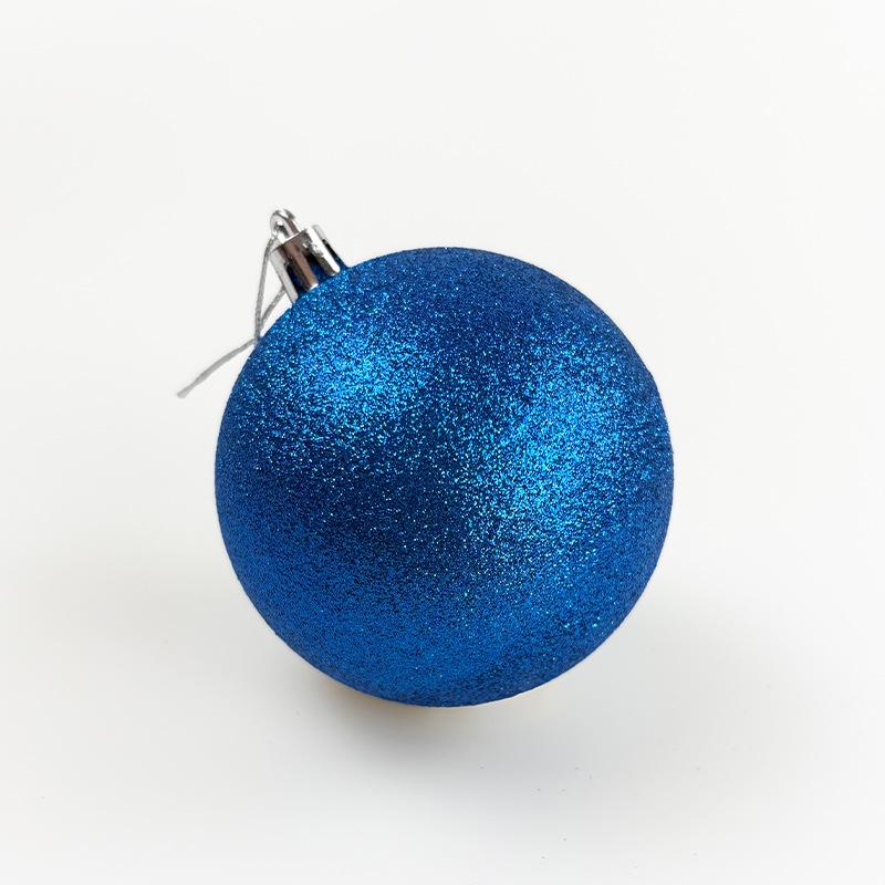 

Елочные украшения - 4/6/8/10 см гальванизированные пластиковые шары, красочные подвесные украшения 8cm with Cap and String