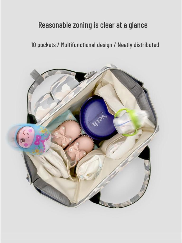 Multifunktionale Wickeltasche mit großer Kapazität für Mütter und Babys - Auf Lager