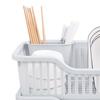 Dish Drying Rack with Drainboard Large Capacity Dish Drainer with Utensil Holder for Kitchen