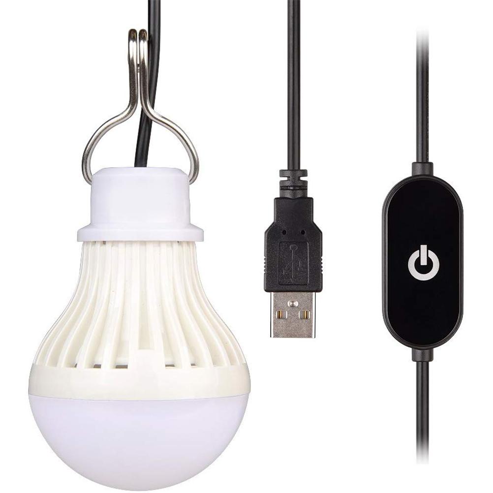 

LED Camping Bulb Portable USB Lamp Emergency Light with USB Cable Not Dimmable