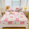Floral Fitted Sheet Queen Size Bed Cover Thicken Bedsheet Quilted Mattress Protector Tampa De Colchão (Pillowcase Need Order)