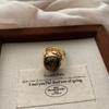 Simple Retro Ring Mori Series Light Luxury Cold Wind Temperament Round Ring High Sense Opening Adjustable