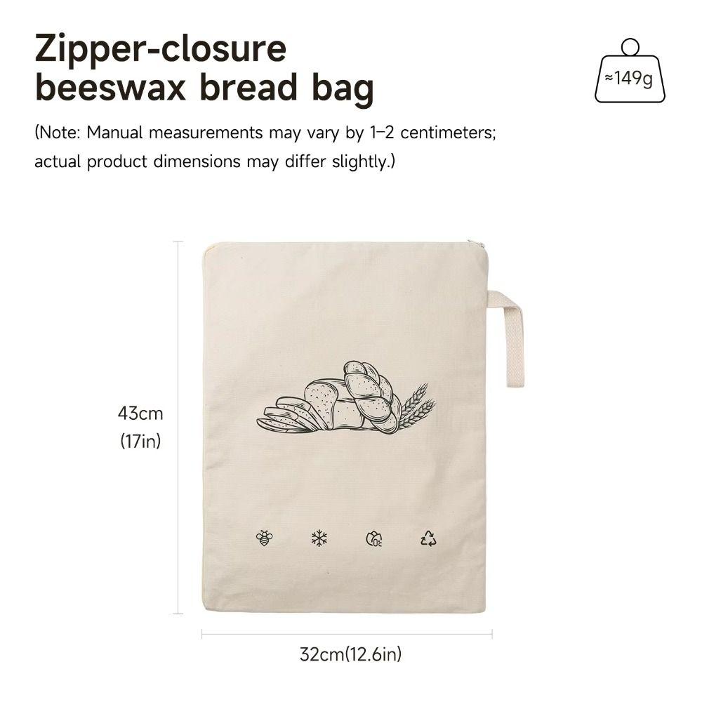 Reusable Fresh-Keeping Bread Bags Double-layered Bread Storage Bags New Sourdough Bag Kitchen Use