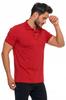 Men's Cotton Polo Shirt with Collar MORAJ M Burgundy