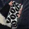 Black Sexy Lips Premium Clear Protective Phone Case For Iphone 11 Pro Max 17E 16E 17 Air 15 Plus 14 13 12 16 Funda Shell