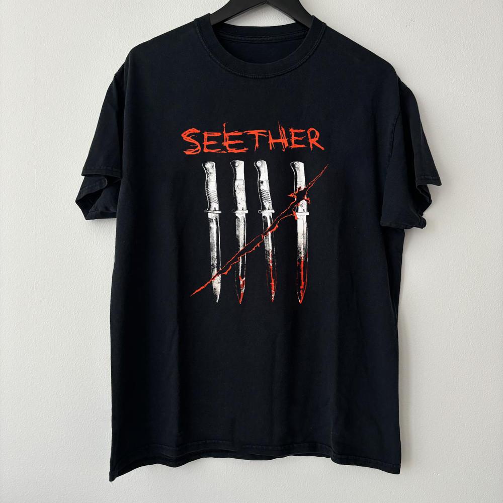 

New Hot Seether Karma And Effect Cotton Black S-5XL Unisex Shirt AA313 Unisex T-Shirt S