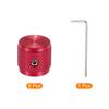 Uxcell Aluminum Potentiometer Universal Volume Tone Control Knob with Arrow Indicator for Red 6-Piece Knob, 1/4" (6mm) Guitar, 5/8"
