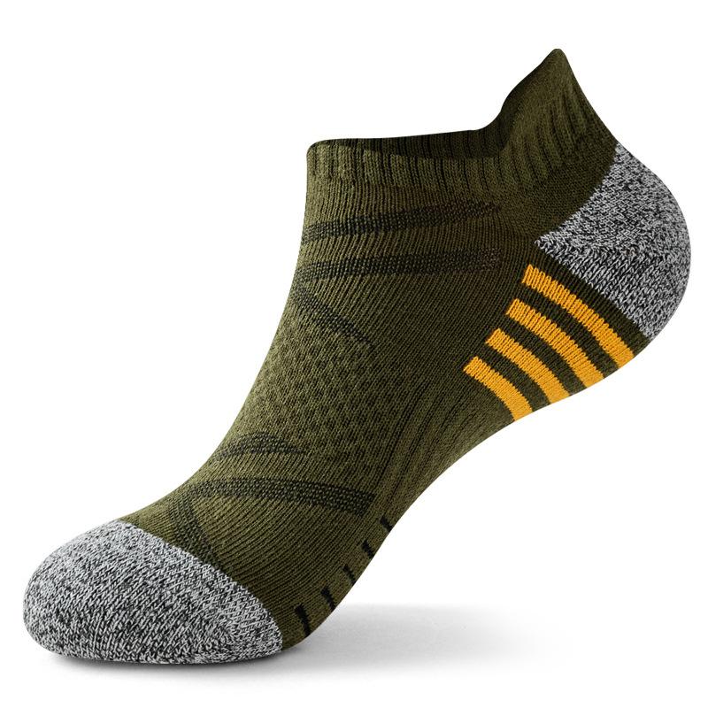 Sport Compression Running Socks Cushioned for Men and Women Ankle Low Cut Athletic Sock with Arch Support