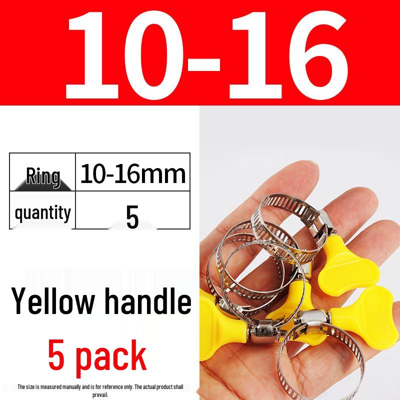 Nerezová hadicová spona, ručně utahovací páska pro vodní a vzduchové potrubí