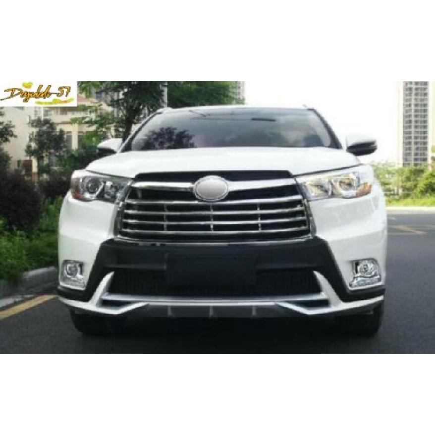 Fit For Toyota Highlander 2014-2016 Chrome Front Fog Light Lamp Cover Trim