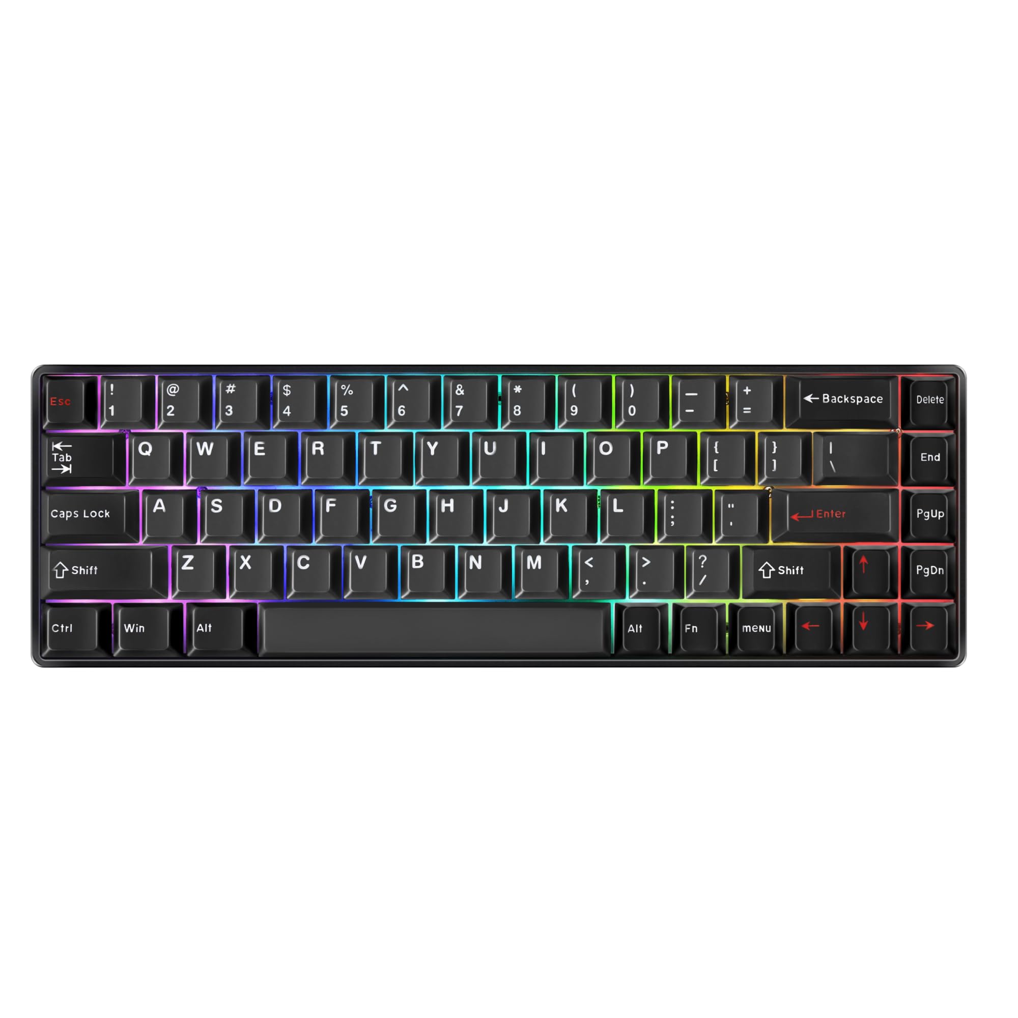 

DrunkDeer G65 eSports Gaming Keyboard, Rapid Trigger Keyboard - Hall Effect Switches Last Win & Release Dual Trigger Modes Black Gray Orange