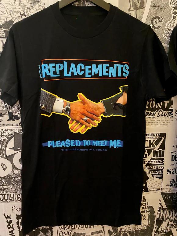 

The Replacements Pleased To Meet Me Band Tshirt Black Unisex all size S to 5Xl Unisex T-Shirt XL