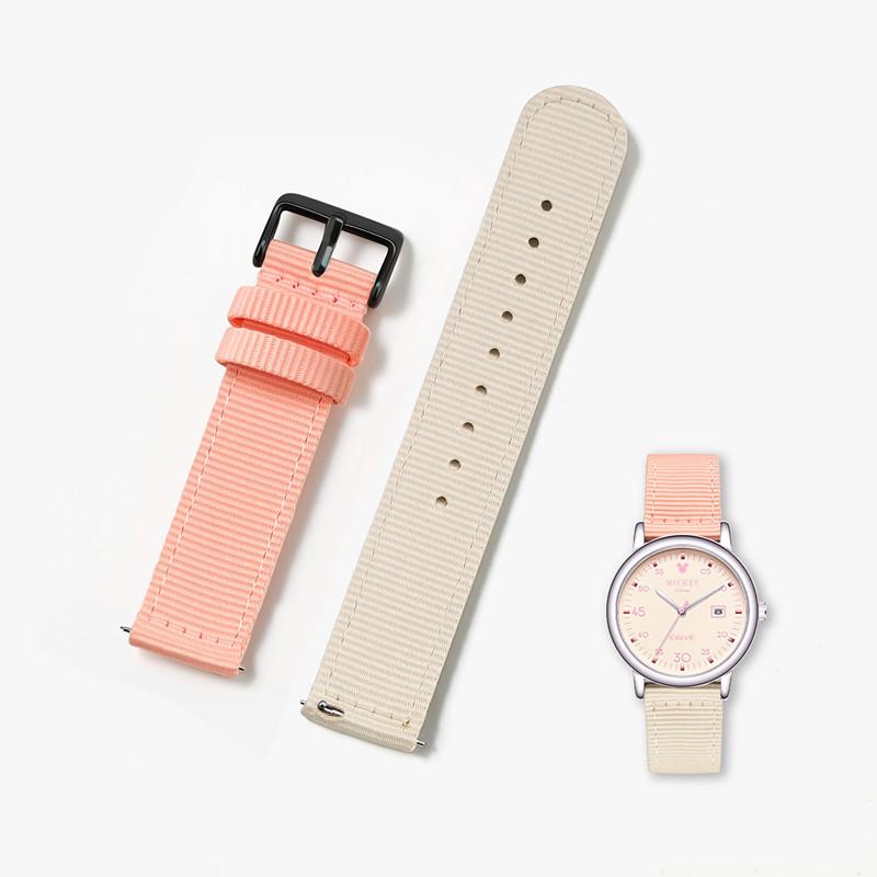 20mm Waterproof Sailcloth Watch Strap Two-Sided Nylon Watchband Quick Release Band Sport Belt