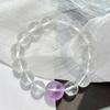 High Quality 12-15Mm Natural White Crystal Amethyst Design Bracelet Bracelet