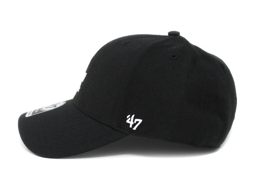 47 Brand BRAND LOS ANGELES DODGERS MVP Los Angeles Dodgers 6 Panel Cap Hat '47 '47 BLACK/Black