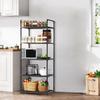 5 Tier Storage Shelves Heavy Duty Shelving Unit 66 Lbs Capacity Standing Shelf for Kitchen Pantry Closet Bathroom Laundry Garage