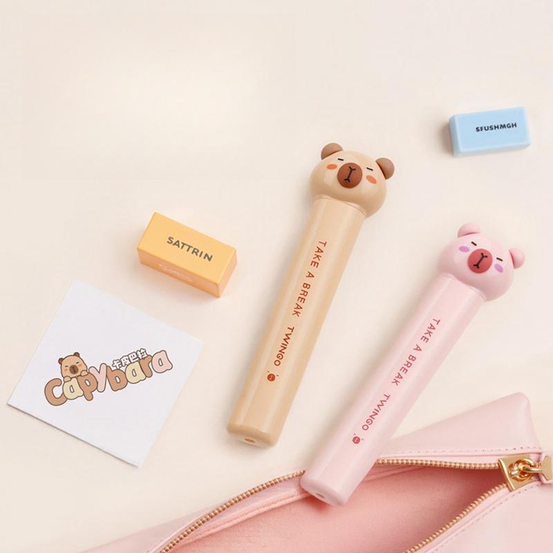 Capybara Schere Cartoon Faltbares Design Tragbare Größe Cutter für Papier Tagebuch Kreative Schreibwaren Büro Schule Mädchen Geschenk