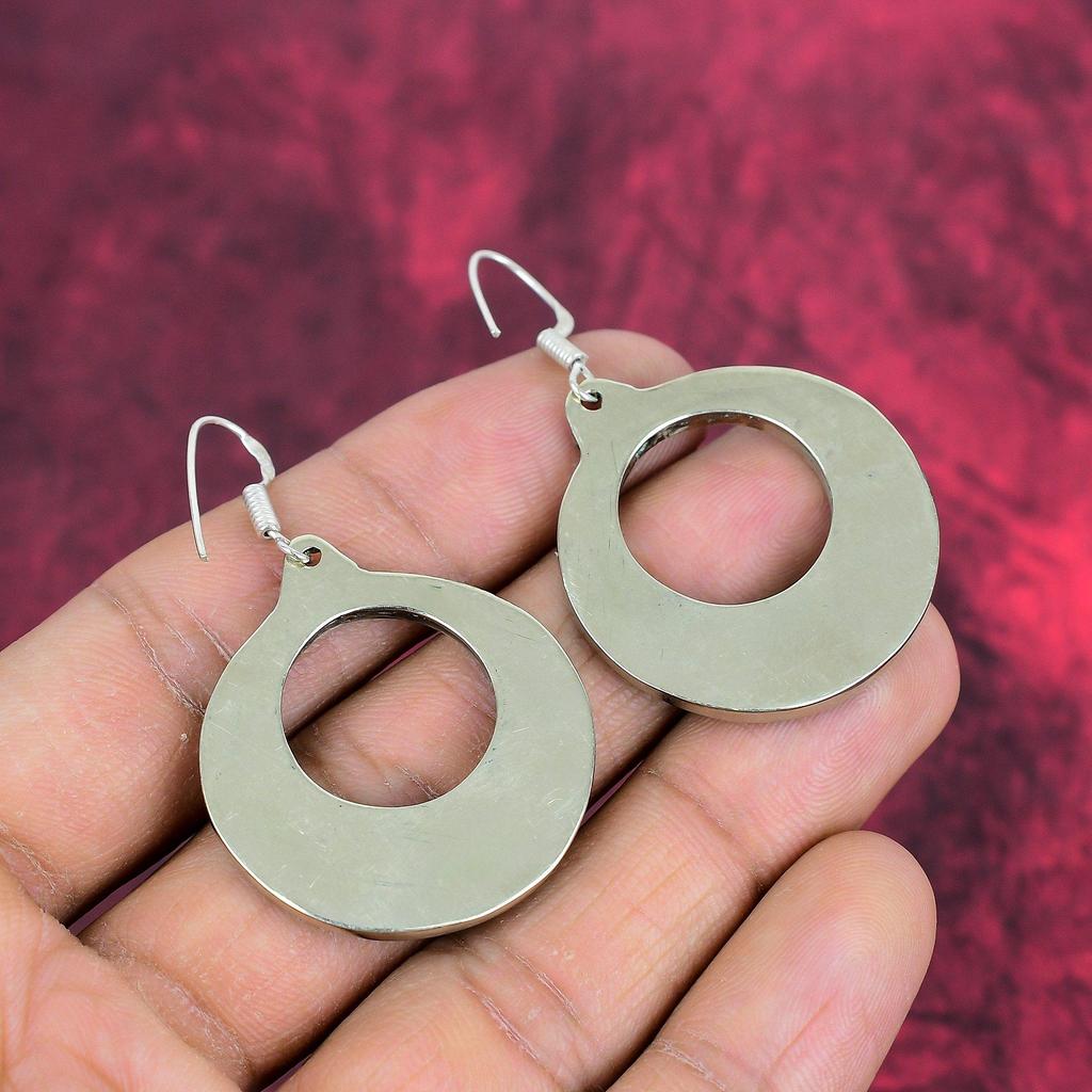 Turquoise 925 Sterling Silver Earrings, Tibetan Silver Earrings, Handmade Earrings Tibetan Jewelry, Tribal Ethnic Nepali Earrings, Gifts For Mom