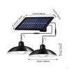 Solar Pendant Lights Dimmable Hanging for Stables Home Outdoor Indoor