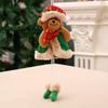 Decorazioni Natalizie Pendenti a Gamba Natalizi Regali di Natale Piccoli Pendenti in Tessuto per Albero di Natale Piccole Bambole