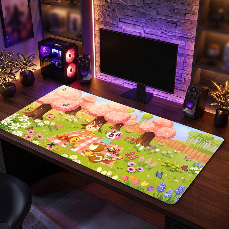 Big Mouse PadAnimal Crossing Extended Soft Desk Mat Gaming Office Computer Table Decor Mat